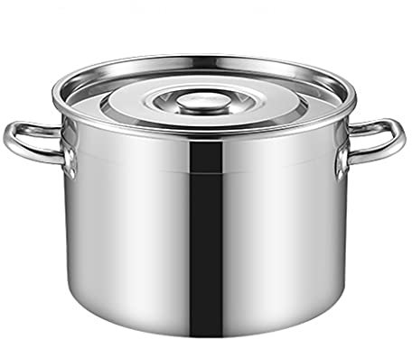 GXXINGIN Olla sopera multifunción de Acero Inoxidable 304, para Uso doméstico o Comercial, Ideal para Sopa, Almacenamiento y Vino, para Cocina de Gas o de inducción (tamaño: 25 L)