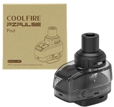 For Innokin CoolFire PZPulse Cartuccia Vuota 5,5 ML [Atomizzatore compatibile ma non con Resistenza PZP Max Coil] Cartridge Adatta per Kit CoolFire PZPulse Vaporizzatore Originale - No Nicotine