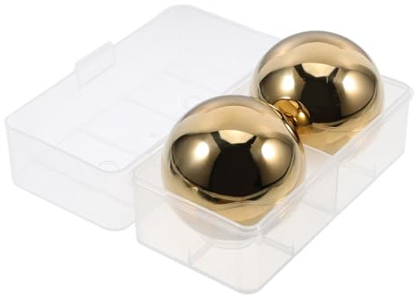 CONGARTENO 2pcs Reusable Stainless Steel Whiskey Stones Quick Cooling Ice Balls for Whiskey Drinks Non-diluting Chilling Stones for Men Boyfriend Bar Party Beverage Favors