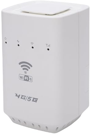 Lazmin112 Router Inalámbrico WiFi 6, Router 4G LTE Cpe, con Ranura para Tarjeta Sim, 300 Mbps, Interfaz WAN LAN, Punto De Acceso WiFi Portátil, Admite 32 Dispositivos Conectados