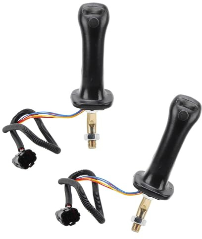 MISUVRSE Manopole di controllo idrauliche di qualità industriale per dispositivi di movimento a terra con struttura anti-shock migliorata, leva joystick escavatore, leva di ricambio in alluminio