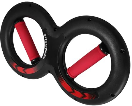 ABOOFAN Accessoire Fitness 5 Kg pour Renforcement Force De Préhension Et Bras Poignée Multifonction De 8 pour Haltérophiles Et Grimpeurs Rouge