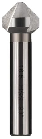 Vearter 16.5mm Countersink Drill Bit 3 Edge 90°, HSS High-Speed Steel M2 Chamfer Tool Metal Drill Bits, Deburring Tool for Metal, Stainless Steel, Aluminum, Wood, Plastic