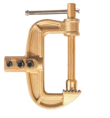 Morsetto di massa in ottone 800 A, a forma di G, pinza di saldatura per morsetti a vite C, morsetto di messa a terra per saldatrici in costruzione navale e costruzione in acciaio