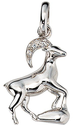 Jobo Sternzeichen-Anhänger aus 925 Sterling Silber mit Zirkonia