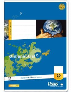 Format-X Schulheft A4 Lineatur 20 blanko 16 Blatt