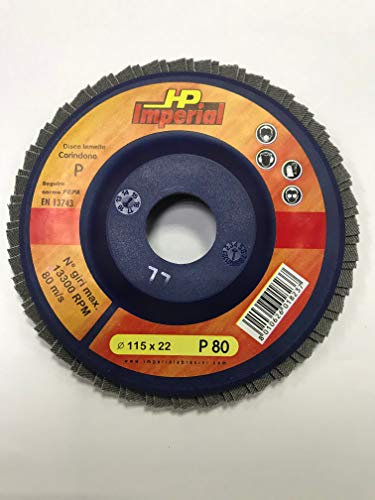 Kivec DL11580H - Disco lamellare per il ferro 115mm container diametro di grano 80