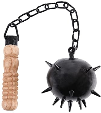 Battle-Merchant Morgenstern mit Faustgriff aus Stahl, Ausstellungsstück | Mittelalter Deko-Waffe aus Stahl, Replik, Historisches Sammlerstück & Dekoration, ab 18
