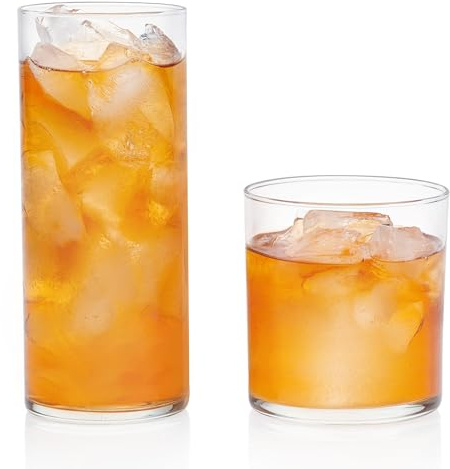Libbey Miles 16-Piece Tumbler and Rocks Glass Set