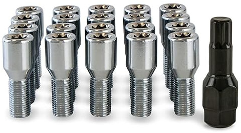 20 x Slim Fit Tuner Wheel Nuts Bolts for Vauxhall Vivaro Aftermarket Alloys | Precision Chrome Wheel Nuts designed to fit Aftermarket Alloy Wheels Only.