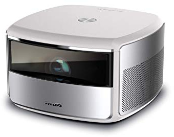 Philips Projection Screeneo S6, 4K HDR todo en uno, corto alcance, con pantalla de hasta 120, TV con proyector de cine en casa de hasta 2000 lúmenes de color, Android, apps, Keystone eléctrico, enfoque automático