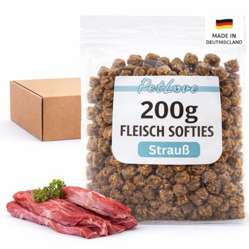 PetLove Köttmjukisdjur för hundar • Hundgodis utan spannmål • 63 % köttinnehåll • Hundgodis för träning • bukett (200 g)