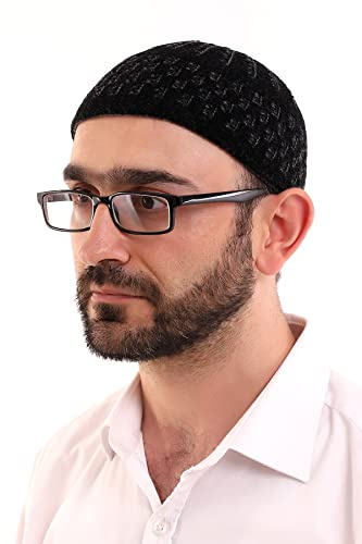 ihvan online Türkische muslimische Wintervernte Kufi -Hüte für Männer, Taqiya, Takke, Peci, islamische Mützen, islamische Geschenke, Standartgröße