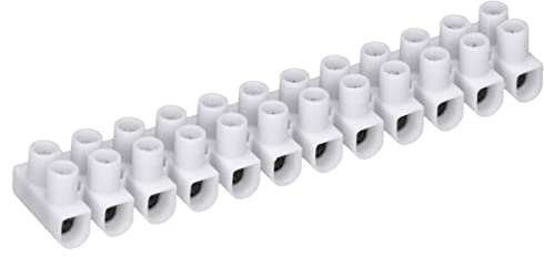 10 Stück Voxura Lüsterklemme Kabelklemme Verbindungsklemmen Kabelverbinder 12-polig bis 2,5mm² weiß
