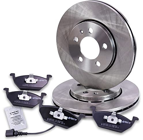 ATEC Germany Set di freni asse anteriore incl. dischi freno Ø 256 mm ventilati + pastiglie freno anteriori