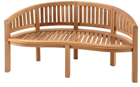 riess-ambiente.de Massive Gartenbank XXL Empire Teak 150cm Natur Teakholz