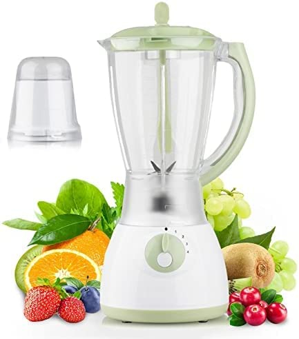 Blender Smoothie Maker, 1000W High Speed Professional Smoothie Blender Mixer With Adjustable Speeds And 1.5L Jar, Professional Food Processor Blender For Kitchen, 4 Stainless Steel Blade,Gre