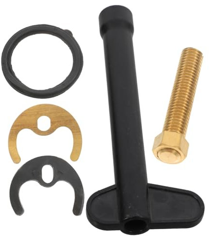 ANDRESLAD 1 Set Washbasin Fixing Piece Sealing Ring Kit Sliding Door Handles Replacement Photo Pins Window Knob Replacement Hanger Succulent Plants Wired Decoration E27 Converter Black Metal