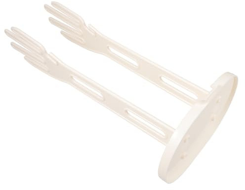 Didiseaon Drainage Rack for Kitchen Gloves and Rags Suction Cup Base in White Sink Drying and Storage