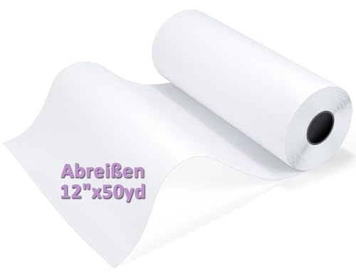 Siumir Stabilizzatori per Ricamo 12x50yd (Strappabile), 50gm, Rotolo di Stabilizzatori per Cucito, Tagliato in Dimensioni Variabili per Cucire Ricami a Macchina e a Mano