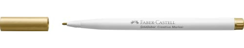 Faber-Castell Goldfaber Creative Marker Rundspitze 1.5mm Spitze Farbe 550 Heart Of Gold Zeichnen Kreativ Lettering Skizzieren DIY Upcycling Färben Marker Stift für viele kreative Kunstprojekte