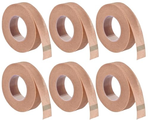 6 Rollen Mikroporen-Tape Nose Tape,Nasensteg Micropore Tape,Hautfarbenes Mikroporen-Tape Nasentape,WimpernverläNgerungs-Tape Nasen Tape Nach Op,Wasserfest Und Atmungsaktiv 1,25 Cmx9,14 M (Hautfarben)