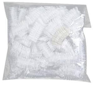 Copriorecchie, 100 pezzi Copriorecchie impermeabili Cappucci Protezioni in plastica Strumento Monouso Tinture per capelli Doccia Bagno Paraorecchie, Cappucci impermeabili