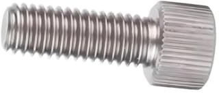 Schrauben 1 Stück M8-Rändelschraube mit gerändeltem Kopf, selbstlösend, Flachrundkopfschraube aus Edelstahl 304 for Möbel(25mm)