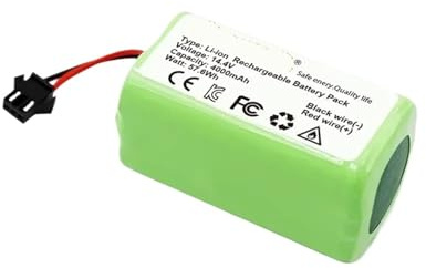 Batería De Litio, Compatible Con Conga, 1090 990 950, Compatible Con Cecotec, Batería De Litio De 14,4 V 4,0 Ah(3000mAh)