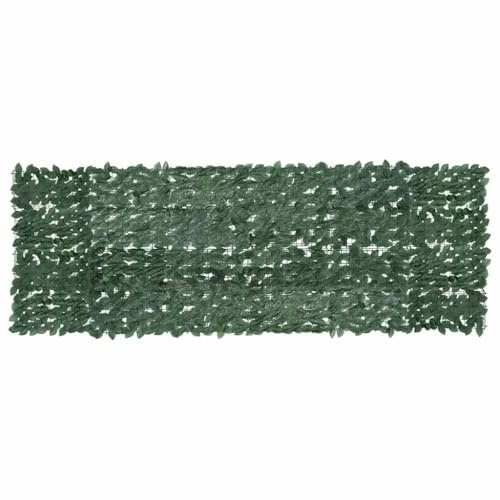 Mokuyary Balkon-Sichtschutz mit Dunkelgrünen Blättern 300x100 cm Balkonverkleidung Balkonabdeckung, Blickdichte Windschutz für Garten, Terrasse, Außende