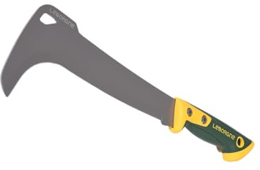 Leborgne Serpe Italie 30 cm Duopro – Lame INOX trempée 50-55 HRC – Manche bi-matière Ergonomique – étui PVC – élagage et débroussaillage