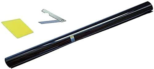 Lámina tintada para ventana de coche, 15 %, 76 cm x 3 m, color negro oscuro