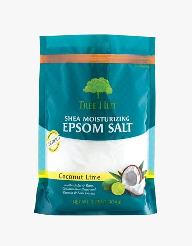 PINPOXE Moisturizing Epsom Salt, Coconut Lime, NET WT.3LBS (1,36 kg). by Tree Hut