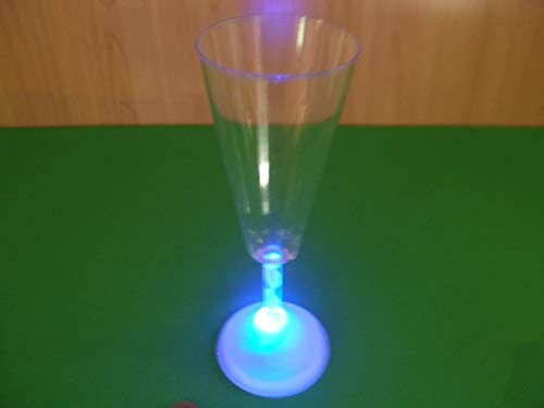 Fiesta Palace - Verre à Champagne Lumineux LED +3 Piles ag13