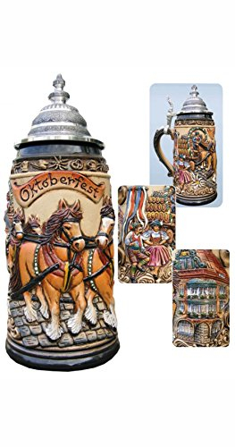 Zöller & Born German Beer Stein Oktoberfest Munich Bavaria Stein 0.5 Liter tankard, Beer Mug ZO 1915/906