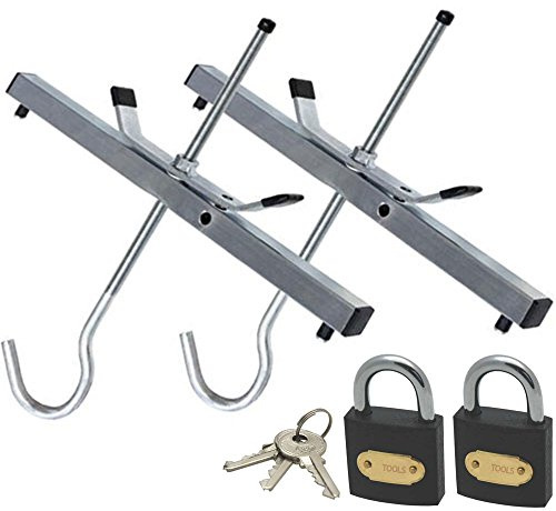 XTools Universal Ladder Clamp Roof Rack Secure Lockable Clamps