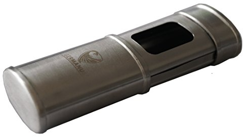 GERMANUS Zigaretten Taschenascher, Metall, Silber