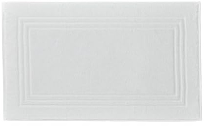 Kleine Wolke Frottiervorleger Lodge Schneeweiß 50 x 80 cm | OEKO-TEX zertifiziert, 800 g/qm, vegan ohne tierische Bestandteile hergestellt, bei 60° C waschbar, 100% Baumwolle