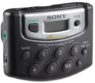 Sony SRF-M37W Walkman Digital Tuning Weather/FM/AM Stereo Radio (Black)