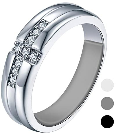 Likimar Adhesive Ring Size Adjuster for Wide Loose Rings(57 pcs, 3 Colors) | Fit Band Width Wider than 3 mm, 6 Sizes of Adhesive Sizers in 3 Colors(Black, White, Grey), Stick Firmly on Mens & Wide Bands