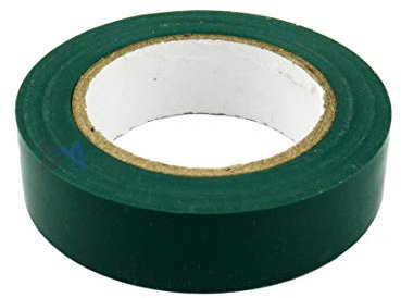 5 Isolierband grün 15 mm x 10 m x 0,15 mm Irox PVC selbstverlöschend IEC RoHS Elektriker Aufkleber 15x10 mm/m