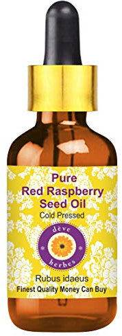 Deve Herbes puro olio di semi di lampone (Rubus idaeus) con gocciolatoio di vetro 100% naturale pressato a freddo