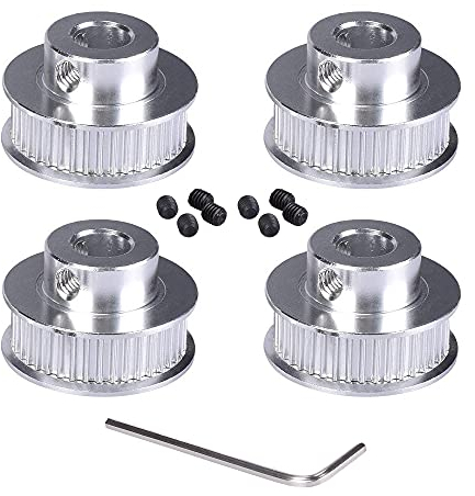 BZ 3D GT2 Riemenscheibe GT2 Pulley 40 Zähne 8mm Bohrung Zahnriemenscheibe 40 Teeth 8mm bore für 3D-Drucker,CNC 6mm Breite GT2 Zahnriemen.(4 Stück)