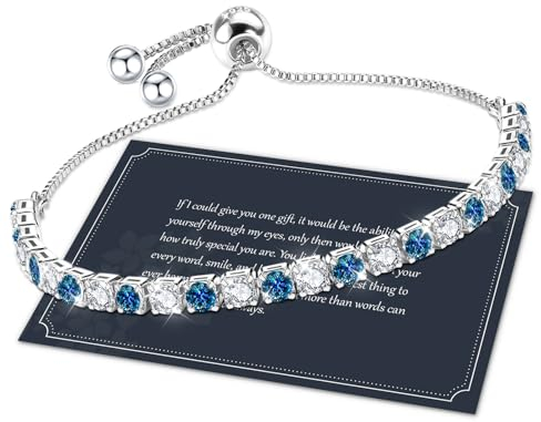 J.Fée Regalo Donna, Bracciale Donna Argento 925 Bracciale Tennis Bracciali Argento 925 Gioielli Regali Per Lei Regalo Mamma,4MM