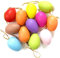 RUIYWEN 12 Uova di Pasqua Uova Colorate Uova Finte di Plastica per Dipingere Graffiti Fai da Te per Bambini Decorazione Artigianale (4x6 cm, Colore Casuale)