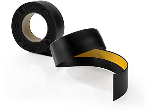 Abdeckleiste, Flachleiste Selbstklebend, Fensterleiste - Breite 30 mm - für Innenbereich - PVC, Flexibel, Flach - Länge 5 Meter, Schwarz