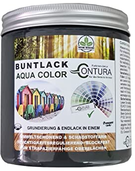 Buntlack Lackfarbe 250ml Lack Außen Innen Holz 2in1 Metall Farbe Holzlack Möbellack (RAL 8017 Schokoladenbraun)