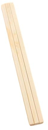 Holzstäbe Quadratisch 100 Stück Holzstäbchen Natürlicher Holzstab Holzstäbchen zum Basteln 4mm Bastelhölzer unbehandeltes Bambusholz Holzstab für Holzarbeit, Dekoration, Heimwerker, DIY Handwerk