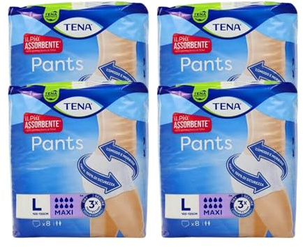 Generic Pannoloni per adulti, Assorbenti Maxi Taglia L 100-135cm, Comodo e Morbido, 8 unità