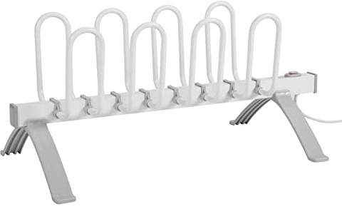 Support Chauffe-Chaussures électrique à 8 Supports, sèche-Chaussures sur Pied, Chauffage électrique 45~55 °C, température constante, Cintre Sec, Support Stable pour sèche-Gants, Conception sur Pie